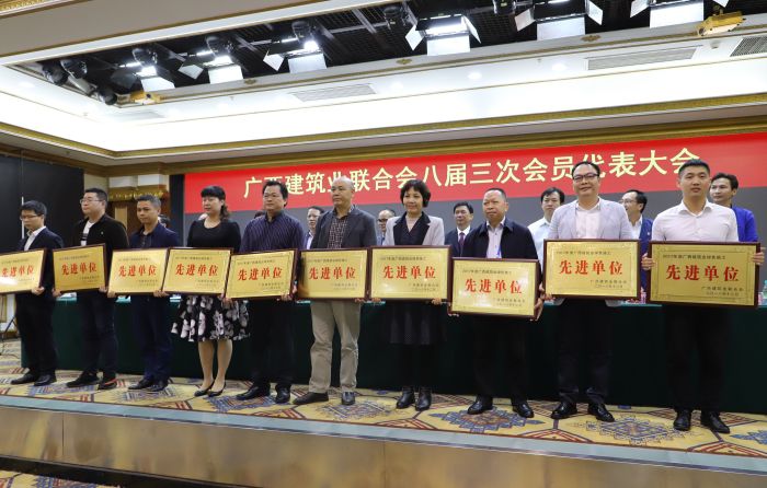 公司副总经理周兴耀代表公司上台领取牌匾。李立云 摄.jpg